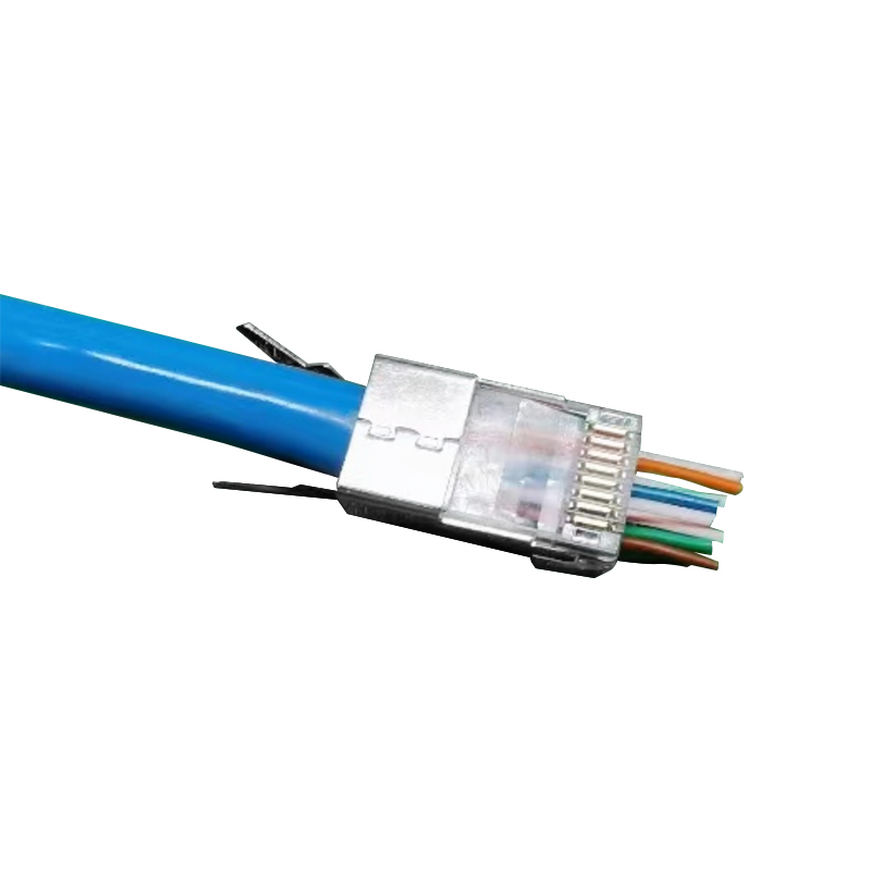 CAT6A CAT7 FTP 8P8C RJ45 Enchufe modular de paso