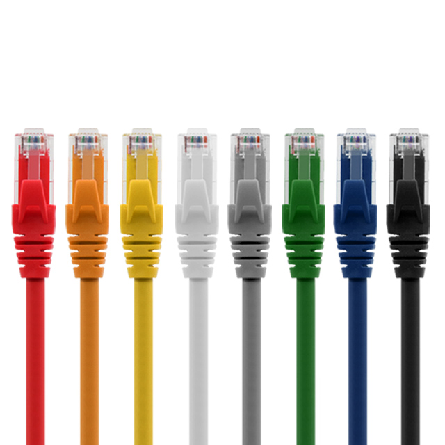 Cable de conexión de cobre desnudo de PVC CAT6 UTP 24AWG