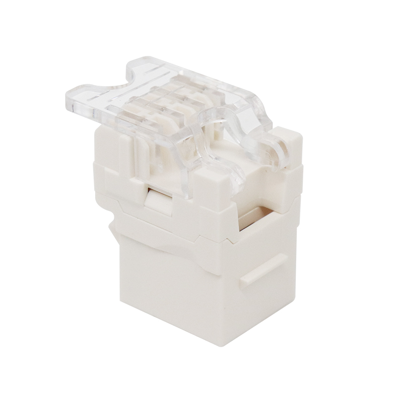 CAT3 RJ11 6P4C Conector trapezoidal sin herramientas UTP de 180 grados