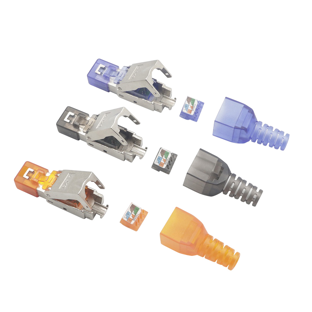 Conector de terminación de campo RJ45 sin herramientas FTP CAT6A