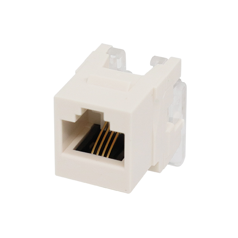 CAT3 RJ11 6P4C Conector trapezoidal sin herramientas UTP de 180 grados