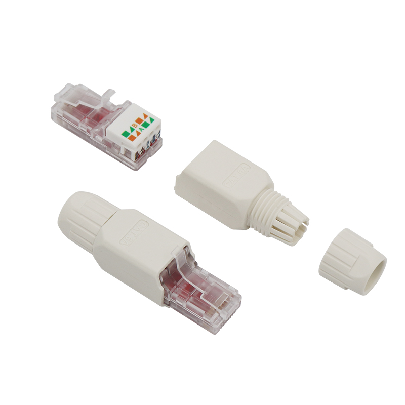 Enchufe de terminación de campo RJ45 sin herramientas, sin blindaje, CAT6