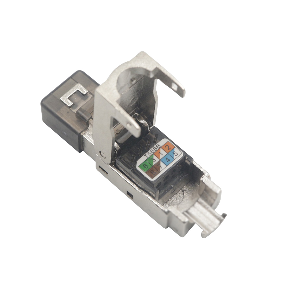 Conector de terminación de campo RJ45 sin herramientas FTP CAT6A