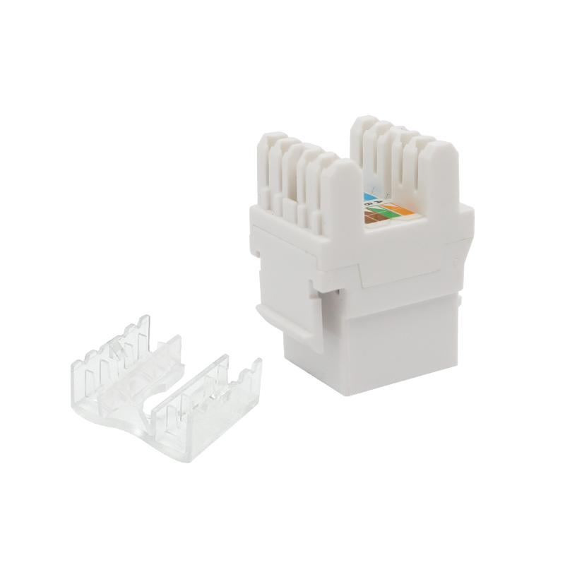 CAT5e UTP Conectores trapezoidal perforan de 180 grados con puerta antipolvo