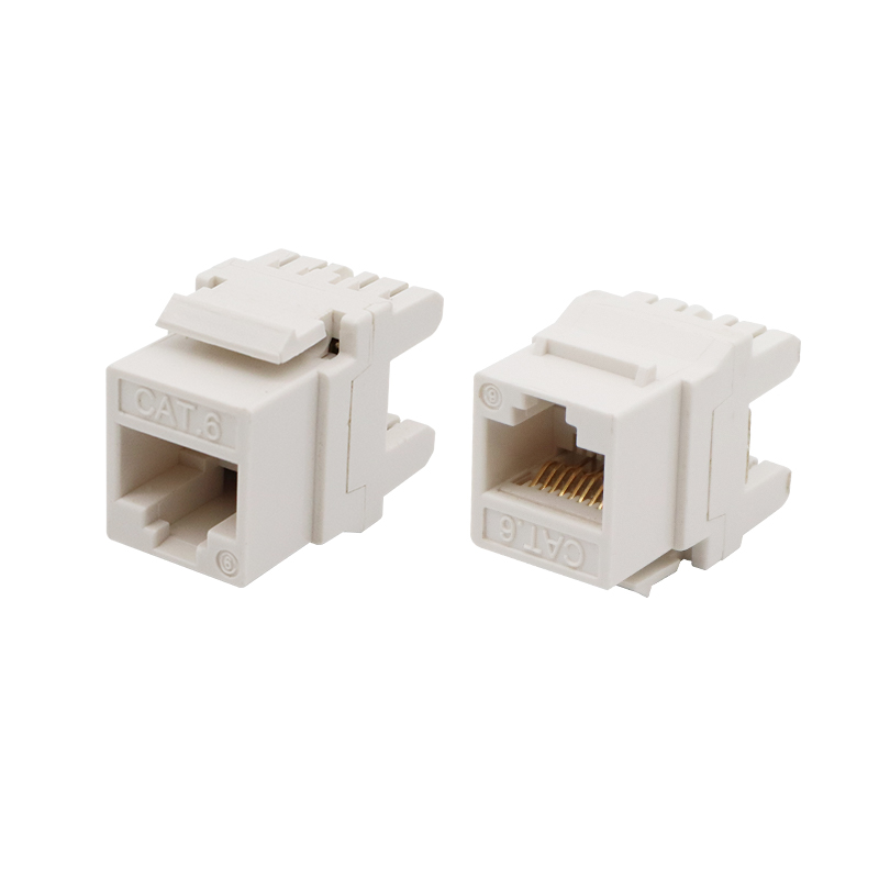 CAT6 UTP tipo corto de Jack trapezoidal perforado de 180 grados