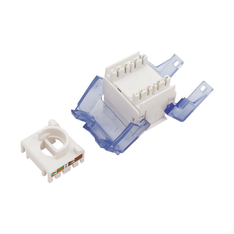 Conector trapezoidal sin herramientas CAT6 UTP de 180 grados