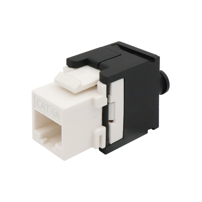 Conector trapezoidal sin herramientas CAT6A UTP de 180 grados