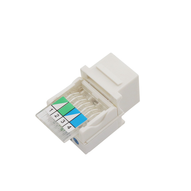 CAT3 RJ11 6P4C Conector trapezoidal sin herramientas UTP de 90 grados