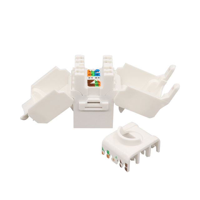 Conector trapezoidal sin herramientas CAT6 de 180 grados sin blindaje