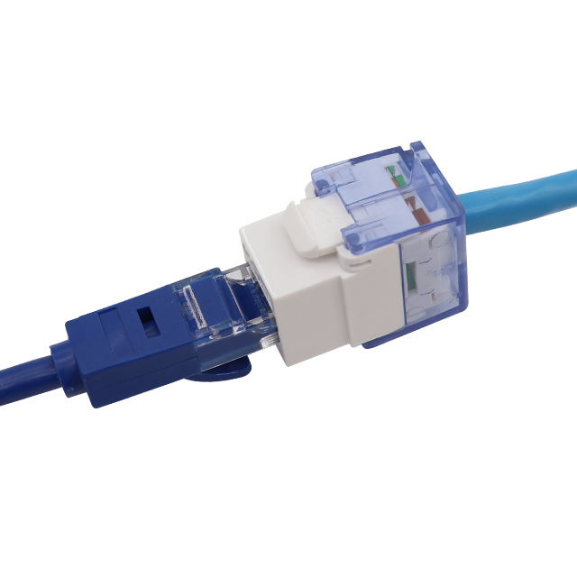 Conector trapezoidal sin herramientas CAT6 UTP de 180 grados