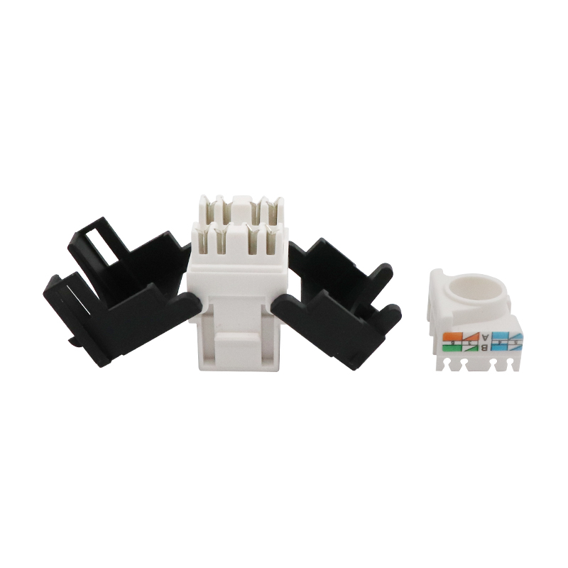 Conector trapezoidal sin herramientas CAT6 UTP de 180 grados