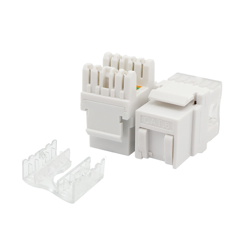 CAT6 UTP Conector trapezoidal de 180 grados con puerta antipolvo