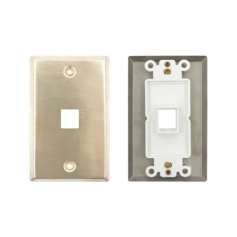 Placa frontal de red metálica de 1 puerto/2 puertos/3 puertos/4 puertos