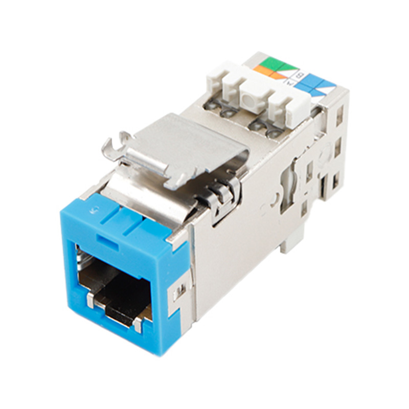 Cat6 chapado en cobre puro con conector Keystone de red FTP dorado